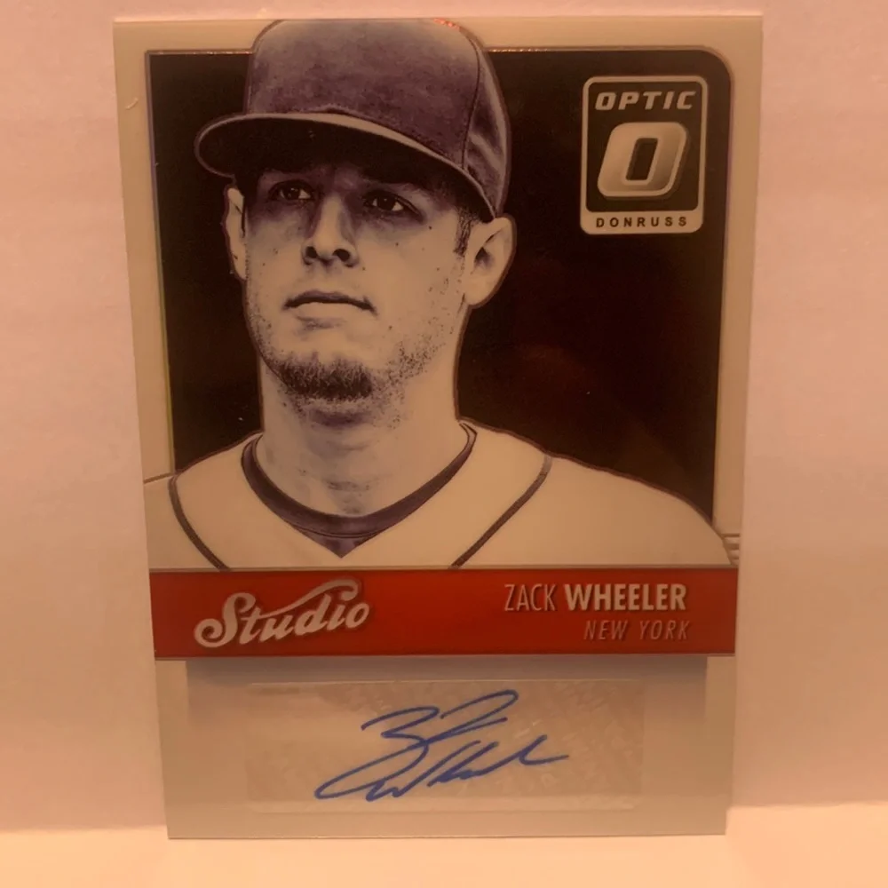 2016 Donruss Optic Studio Signatures Zack Wheeler Mets Auto #SSZW (008)